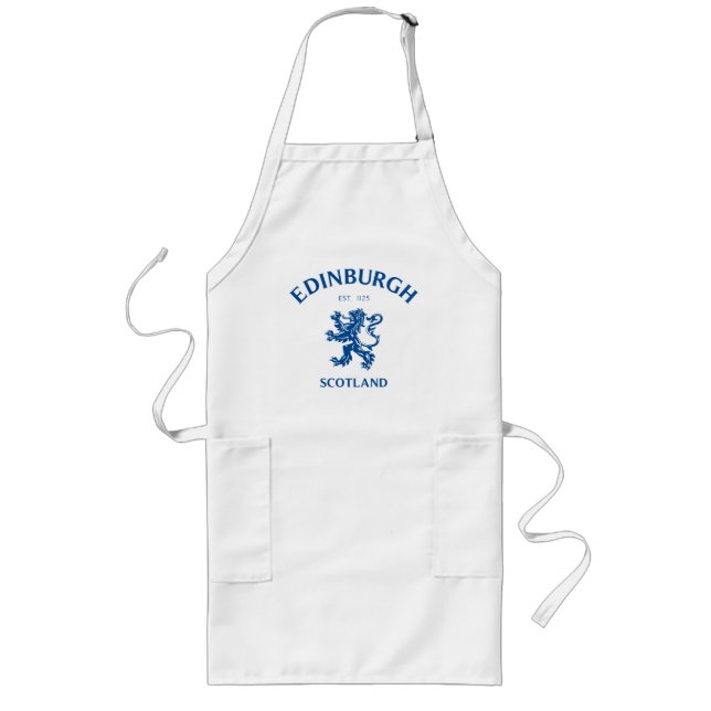 EDINBURGH Scotland Long Apron (Front)