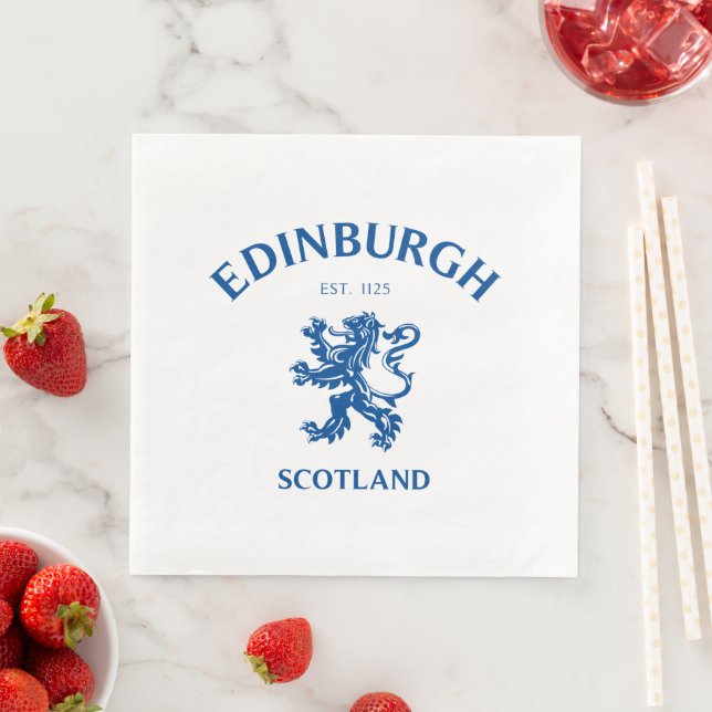 EDINBURGH Scotland Napkin (Insitu)
