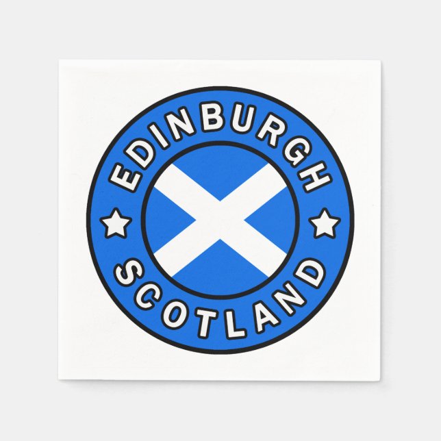 Edinburgh Scotland Napkin (Front)