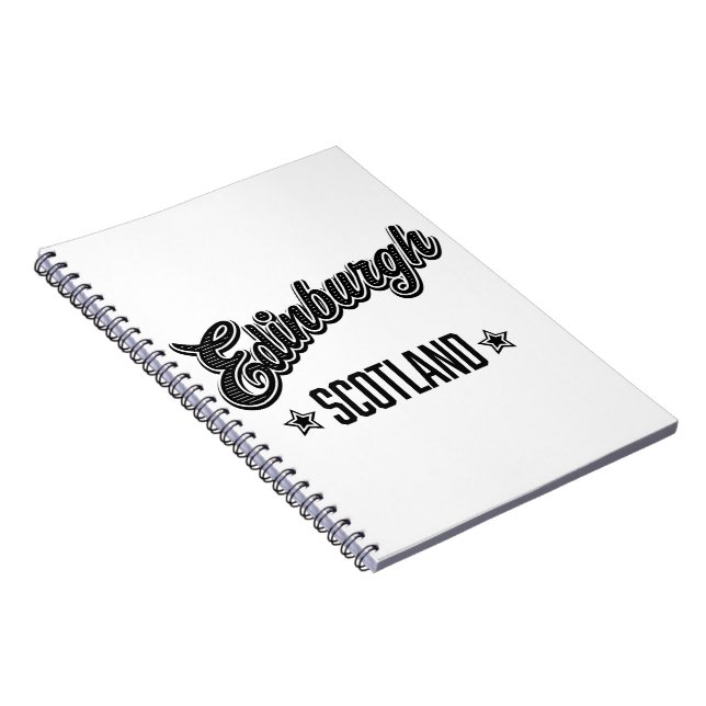 Edinburgh Scotland Notebook (Right Side)