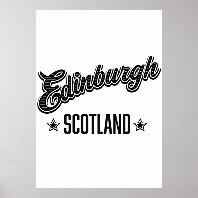 Edinburgh Scotland Poster (Front)