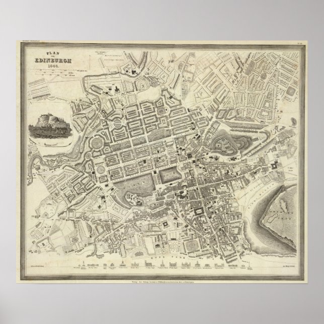 Edinburgh, Scotland Poster (Front)