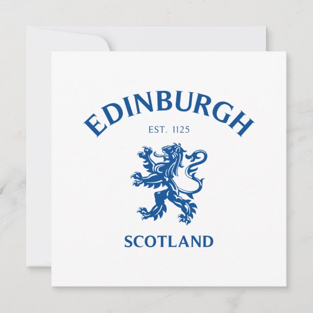 EDINBURGH Scotland Save The Date (Front)