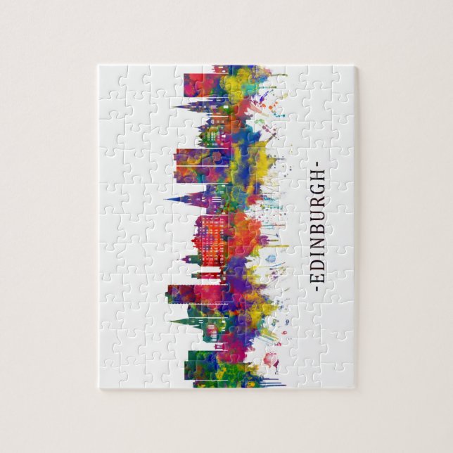 Edinburgh Scotland Skyline Jigsaw Puzzle (Vertical)