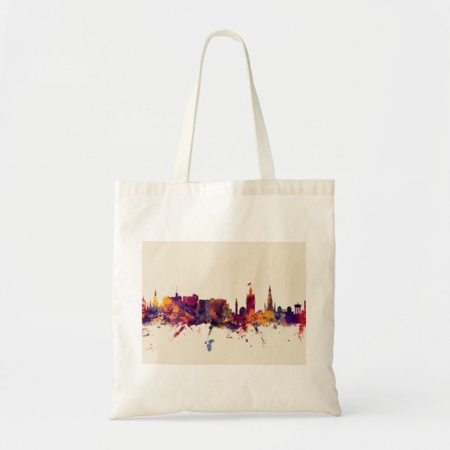 Edinburgh Scotland Skyline Tote Bag (Front)