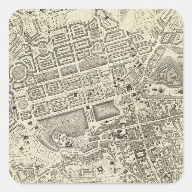 Edinburgh, Scotland Square Sticker (Front)