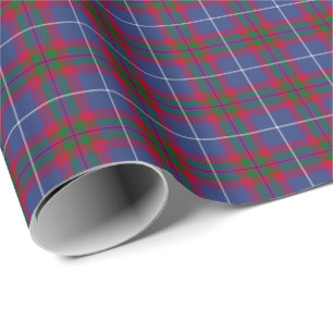 Edinburgh Scotland Tartan Pattern Wrapping Paper