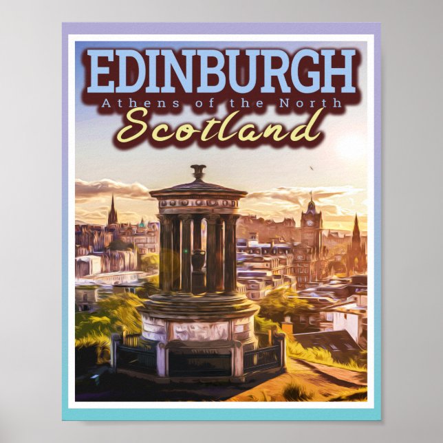 EDINBURGH SCOTLAND - THE ATHENS OF THE NORTH POSTER (Front)