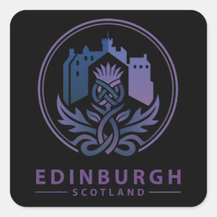 Edinburgh Scotland United Kingdom Square Sticker