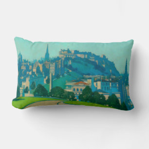 Edinburgh, Scottish Capital City (by George Henry) Lumbar Cushion