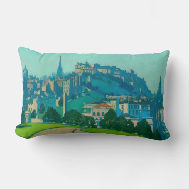 Edinburgh, Scottish Capital City (by George Henry) Lumbar Cushion (Front)
