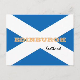 Edinburgh - Scottish flag & Scotland /sports fans Postcard