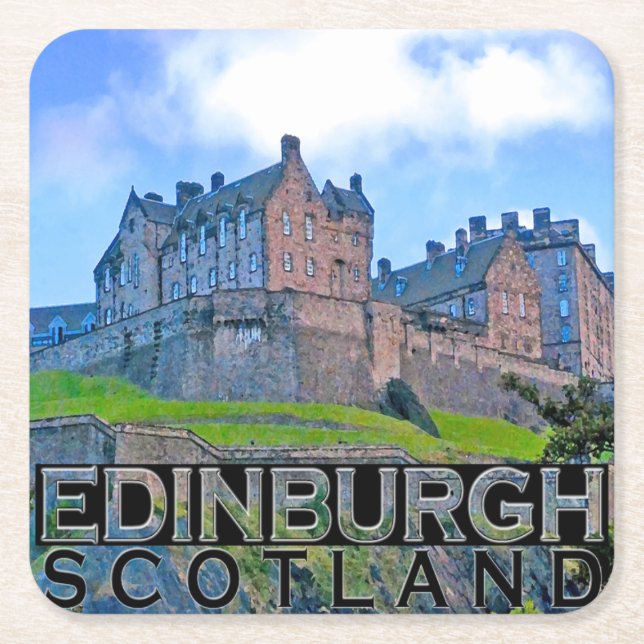 Edinburgh Square Paper Coaster (Front)