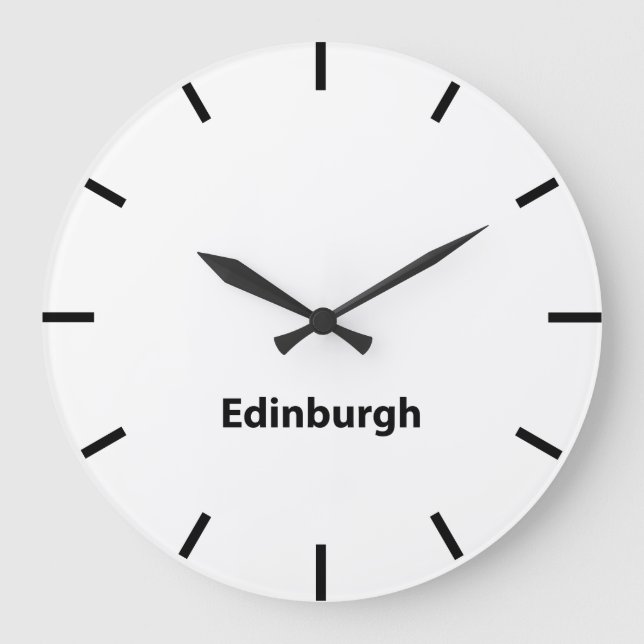 Edinburgh United Kingdom  Time Wall Clock (Front)