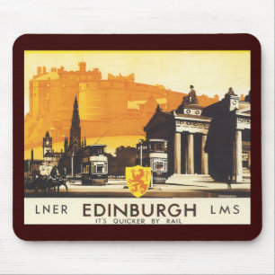 Edinburgh via LNER Rail Poster Mouse Pad