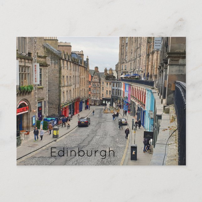 Edinburgh Victoria Street Postcard (Front)