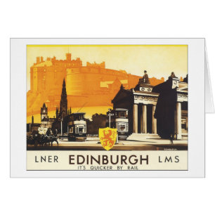 Edinburgh Vintage Travel Poster