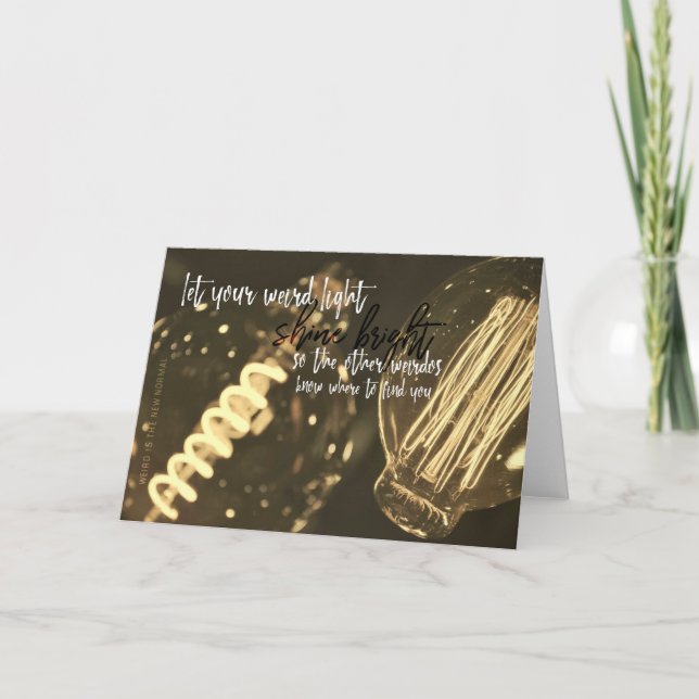 EDISON BULBS Greeting Card (Front)
