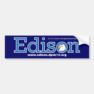 Edison Elementary School Bumpersticker Bumper Sticker