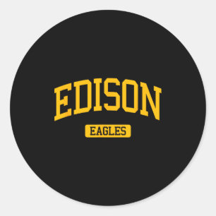 Edison High School Hs Edison Nj Varsity Srts Classic Round Sticker