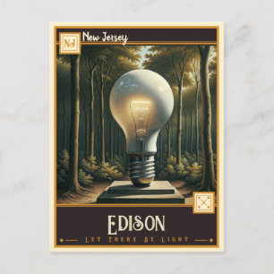 Edison, New Jersey   Vintage Postcard