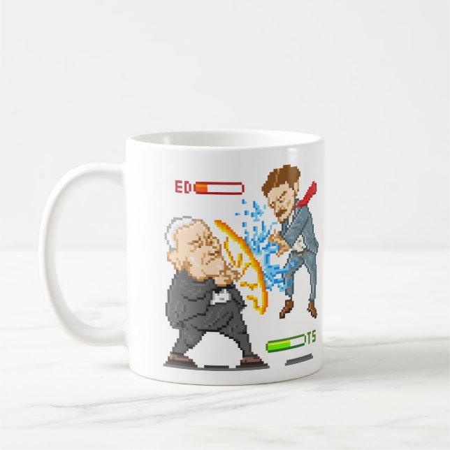 Edison Vs. Tesla Coffee Mug (Left)