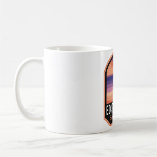 Edisto Beach SC Retro Sunset Coffee Mug