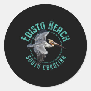 Edisto Beach South Carolina Classic Round Sticker