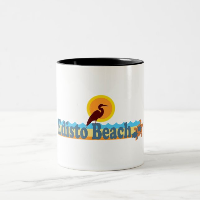 Edisto Beach. Two-Tone Coffee Mug (Center)