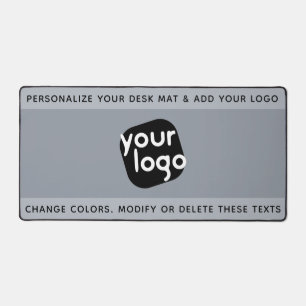  Edit Colours & Text Add Your Logo Branded Templat Desk Mat