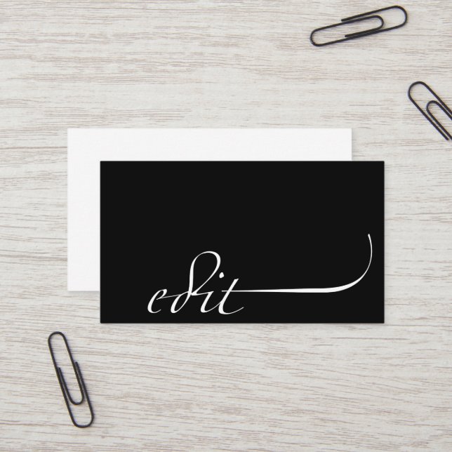 Edit: Editor Business Card (Front/Back In Situ)