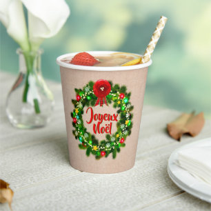 Edit Text  Assiette joyeux Noël  Paper Cups