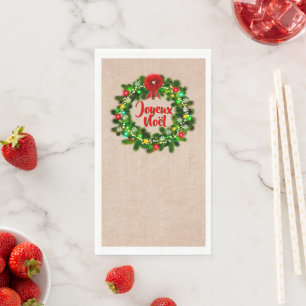Edit Text serviette de table joyeux noël Napkin
