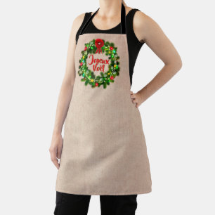 Edit Text Tablier Joyeux Noël Apron