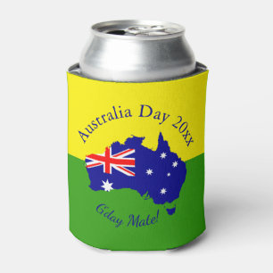 Edit Text Year Matching Australia Day  Can Cooler