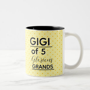 Edit the Number! Make it your own special grandma Two-Tone Coffee Mug