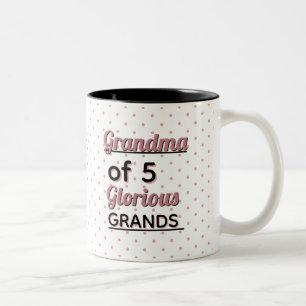 Edit the Number! Make it your own special grandma Two-Tone Coffee Mug
