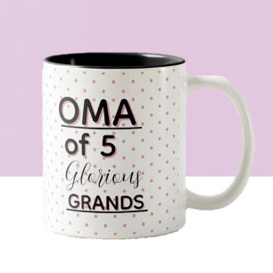 Edit the Number! Make it your own special grandma Two-Tone Coffee Mug