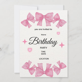 Editable 1st Birthday Invitation | Custom Name