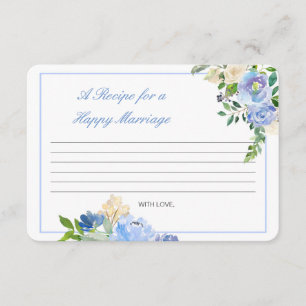 Editable a recipe for a happy marriage card
