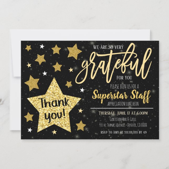 Editable Appreciation Invitation (Front)