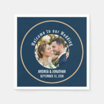 Editable Art Deco Wedding Invitation with Photo