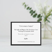 Editable Art Exhibition Display Cards Art Labels