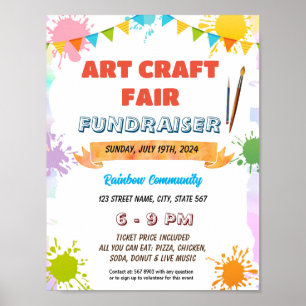 Editable Art Painting event flyer Poster