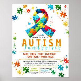Editable Autism Flyer Poster