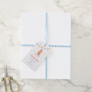 Editable Baby Animal Circus ThankYou Favour tag