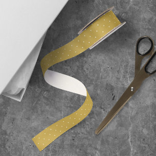 Editable Background Colour and White Polka Dot Satin Ribbon