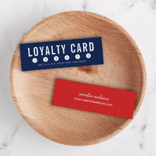 Editable Background Colour Simple Loyalty Card