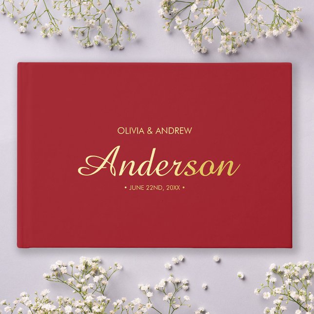 Editable Background Colour Wedding Script Guest Book (Creator Uploaded)