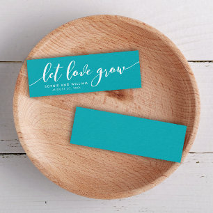 Editable Background Let Love Grow Script Wedding